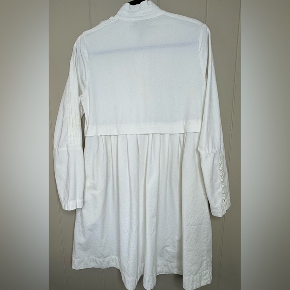 April Cornell Embroidered Indian Cotton Long Sleeve Dress Womens Small - Picture 5 of 15
